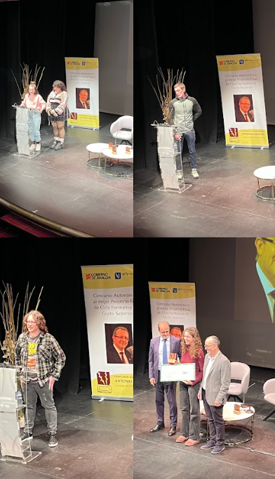 Finalistas de la X Edición del Concurso de Antonio Diestre en Alcañiz. CPIFP Bajo Aragón. 