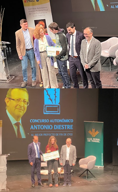 Ganadores X Edición Concurso Antonio Diestre en Alcañiz. CPIFP Bajo Aragón.